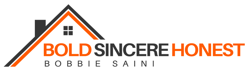 Logo for Bobbie Saini - Bold, Sincere, Honest Real Estate Service.